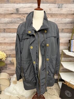 Venezia-Milano grey jacket w/ gold buttons L